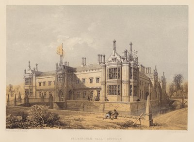 Helmingham Hall, Suffolk (akvatinta) alkotó: James Duffield Harding