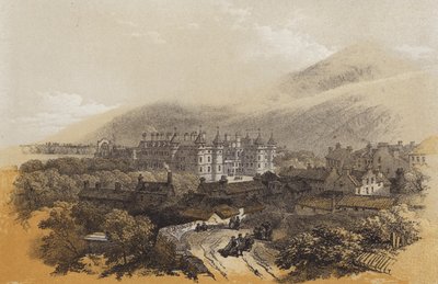 Holyrood palota (chromolitho) alkotó: James Duffield Harding
