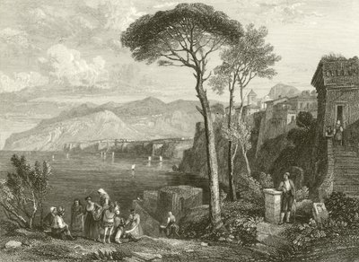 Sorrentói síkság és öböl, Olaszország alkotó: James Duffield Harding