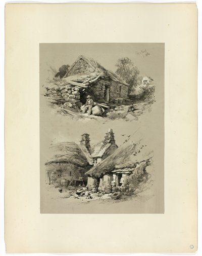 Port of Clwyd és South Brent, Devon, a Picturesque Selections-tól alkotó: James Duffield Harding
