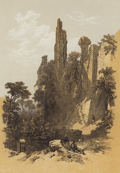 Roslin kastély (chromolitho) alkotó: James Duffield Harding