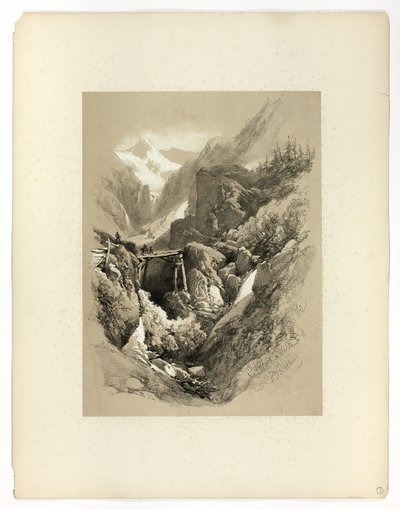 Saint Gothard, W. Wasen, a Festői válogatásokból alkotó: James Duffield Harding