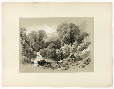 Sledde Bridge, a Picturesque Selections kínálatából alkotó: James Duffield Harding