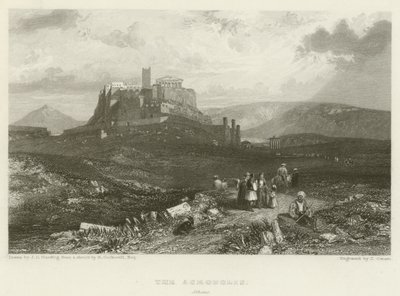 Akropolisz, Athén alkotó: James Duffield Harding