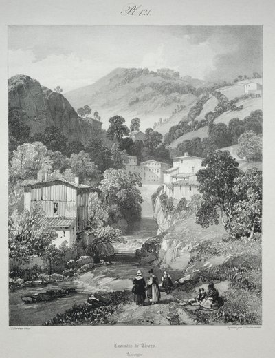 Festői és romantikus utazások az ókori Franciaországban. Auvergne..., 1825. alkotó: James Duffield Harding