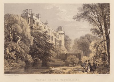 Warwick kastély, Warwickshire (akvatinta) alkotó: James Duffield Harding