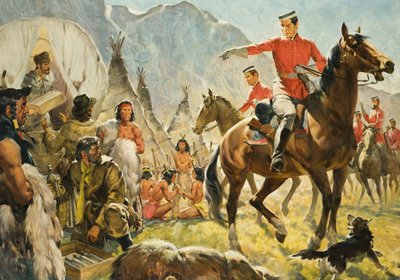 Mounties () és indiánok alkotó: James Edwin McConnell