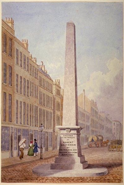 Emlékmű a Farringdon Street és a Fleet Street találkozásánál, London City, 1833 alkotó: James Elmes