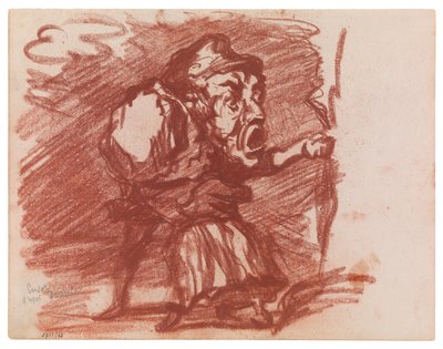 Kopie nach Daumier alkotó: James Ensor