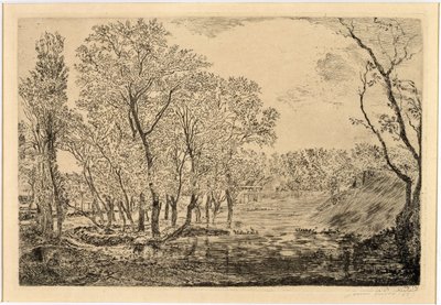 A nyárfákkal körülvett tó alkotó: James Ensor