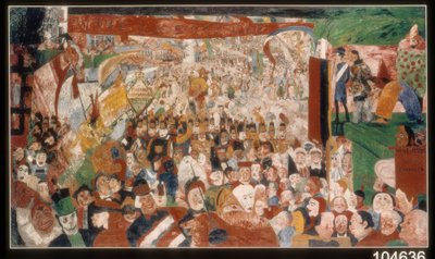 Krisztus bevonulása Brüsszelbe 1889-ben alkotó: James Ensor