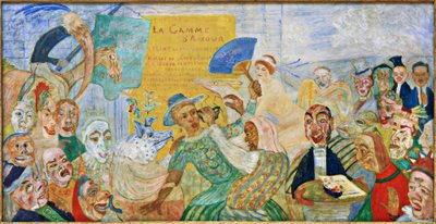 A letépett maszk alkotó: James Sidney Ensor