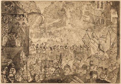 Krisztus bevonulása Brüsszelbe alkotó: James Ensor