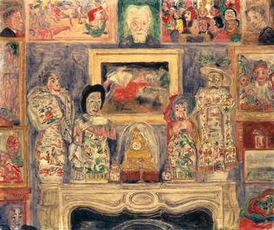 Belső három portréval alkotó: James Ensor