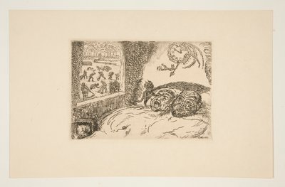 La paresse (Lanya), a Les p?ch?s capitaux (The Deadly Sins) portfólióból alkotó: James Ensor