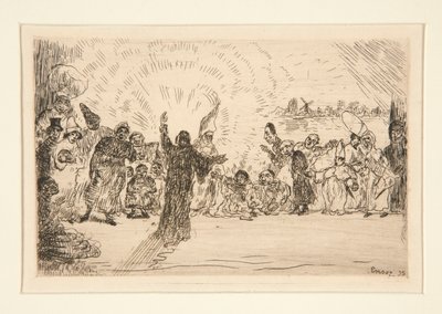 Krisztus a koldusoknak (Krisztus és a koldusok) alkotó: James Ensor