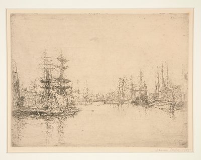 The Main Dock, Ostend (The Main Dock, Ostend) alkotó: James Ensor