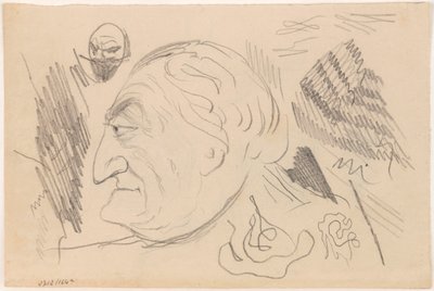 Férfi profilból alkotó: James Ensor