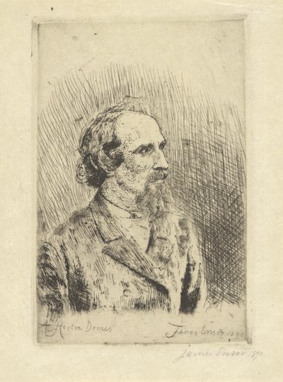 Hector Denis portréja alkotó: James Ensor