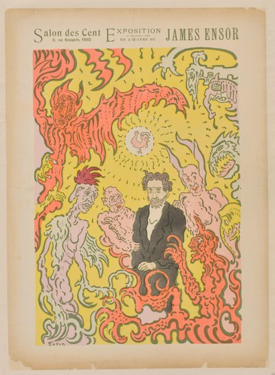 Salon des Cent. Dezember 1898 alkotó: James Ensor