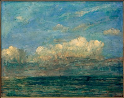 Tengeri táj fehér felhővel alkotó: James Sidney Ensor