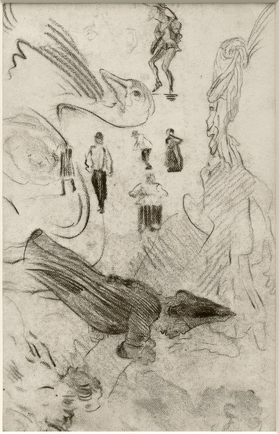 Sziluettek és groteszk figurák alkotó: James Sidney Ensor