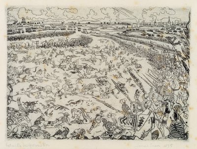 A Golden Spurs csata alkotó: James Ensor