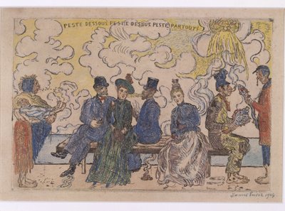 Katasztrófa lent, katasztrófa fent, katasztrófa mindenhol alkotó: James Ensor