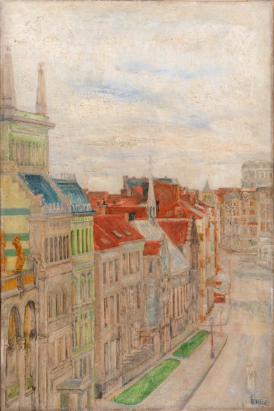 Kilátás a Van Iseghemlaanra alkotó: James Ensor