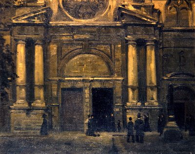 A portál, 1910 körül (olaj, vászon) alkotó: James Ferrier (attr. to) Pryde