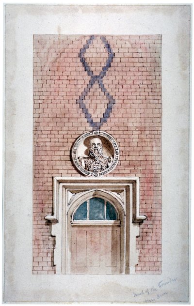 Van Dun Almshouses, Caxton Street, London, 1852. alkotó: James Findlay