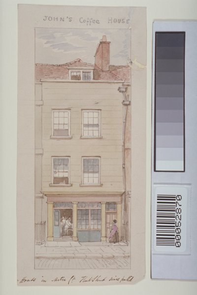 Kilátás a Mitre Courtra, a Fleet Streetre, a John