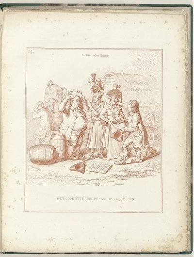 Francia Rekvirálási Bizottság, 1795 Francia Rekvirálások Bizottsága (tárgycím) Hollandia Regenerata (sorozat címe) alkotó: James Gillray (possibly)