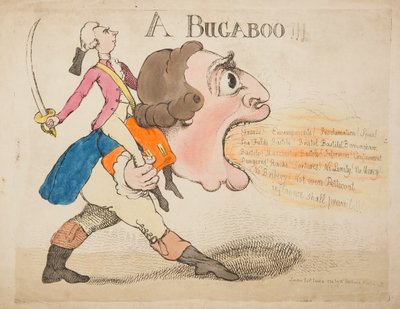 Egy Bugaboo!!! 1792 (színes metszet) alkotó: James Gillray