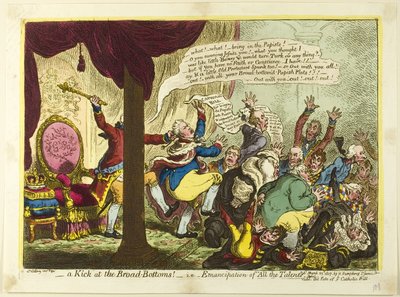 Egy rúgás a Broad Bottomsban alkotó: James Gillray