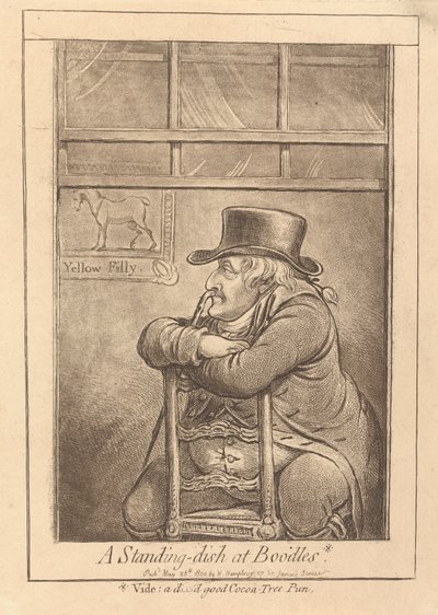 Dísztál a Boodlesban alkotó: James Gillray