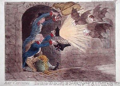 Denevérfogás alkotó: James Gillray