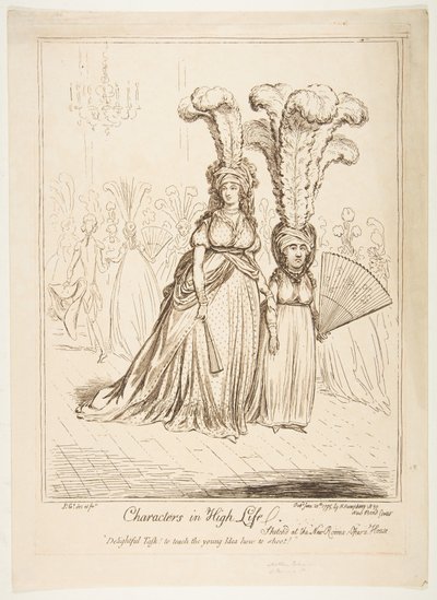 Karakterek a nagy életben, 1795. június 20. alkotó: James Gillray