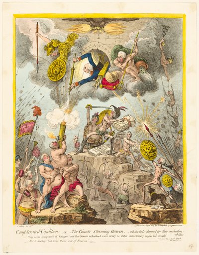 Konföderációs Koalíció alkotó: James Gillray