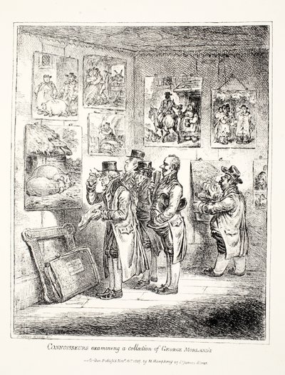 Hozzáértők George Morland gyűjteményét vizsgálják, 1807 alkotó: James Gillray