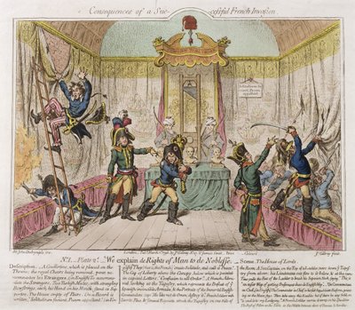Egy sikeres francia invázió következményei, avagy az ember jogait magyarázzuk a nemességnek alkotó: James Gillray