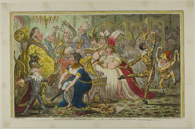 Amatőrök-Theatricals alkotó: James Gillray