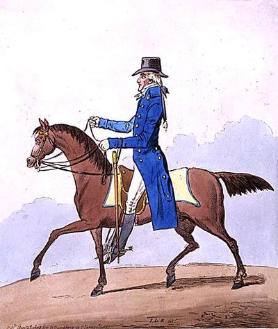Equestrian Elegance, vagy A Noble Scot, metamorfizált, Hannah Humphrey adta ki 1803-ban (kézzel színezett rézkarc) alkotó: James Gillray