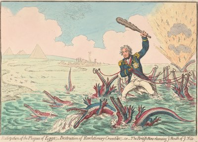 Egyiptom csapásainak kiirtása alkotó: James Gillray