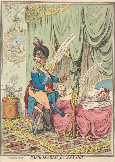Divatos - zsokéság alkotó: James Gillray