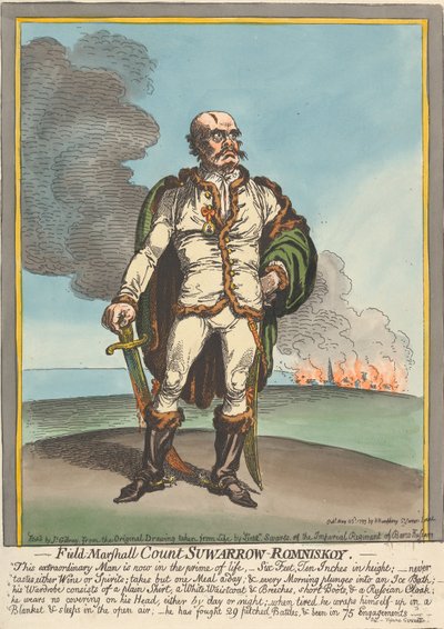 Suwarrow-Rominskoy gróf, tábornagy alkotó: James Gillray