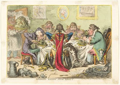 Németek Sour-Kroutot esznek alkotó: James Gillray