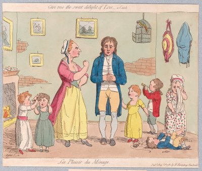 Add ide a szerelem édes gyönyörét, egy fogást, kocsmát. 1781 (kézzel színezett metszet) alkotó: James Gillray