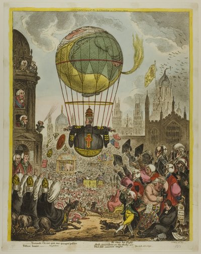 Ő irányítja a repülését alkotó: James Gillray