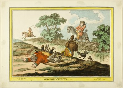Hounds Finding alkotó: James Gillray